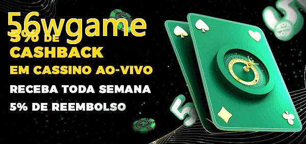 Promoções do cassino ao Vivo 56wgame